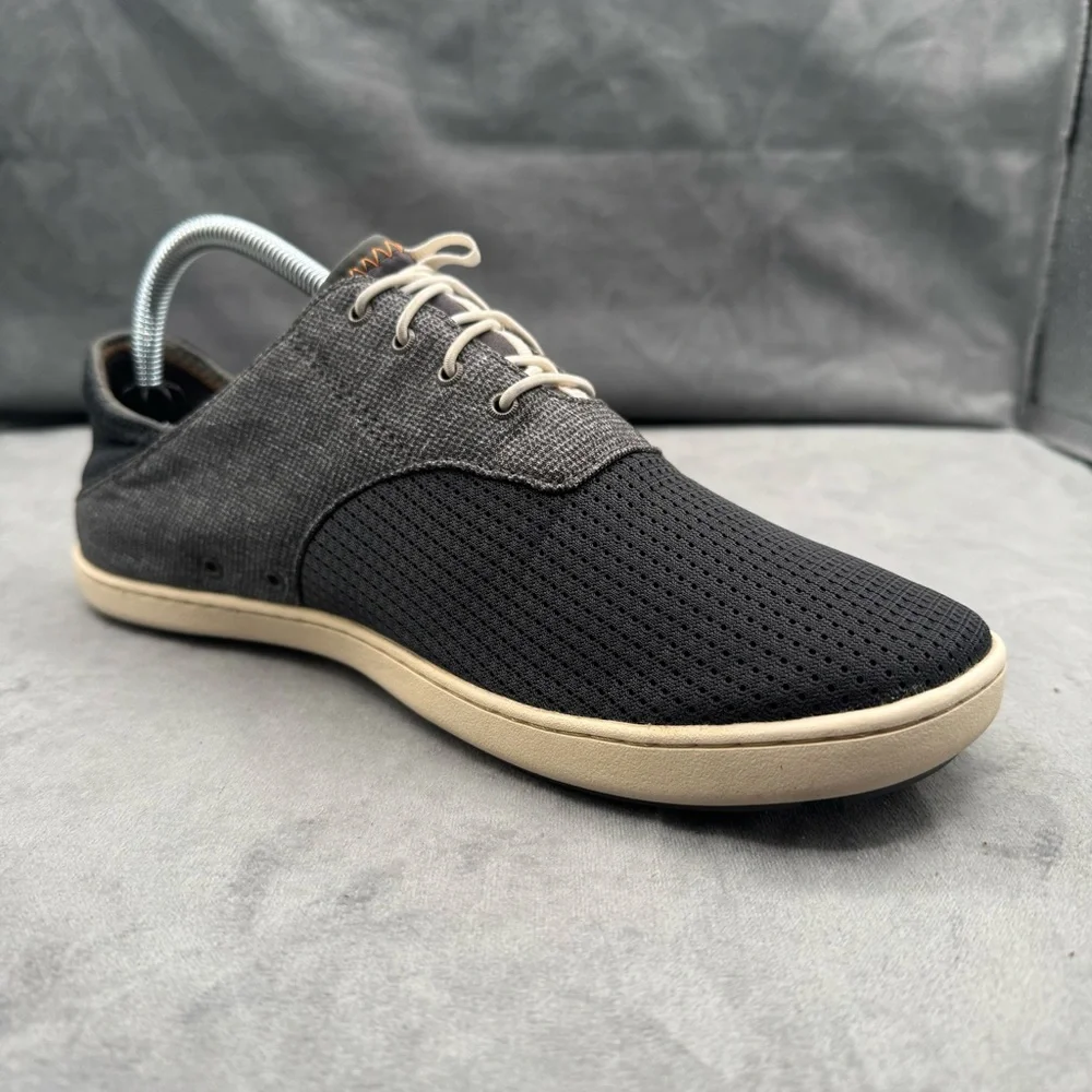 OluKai Nohea Moku Men’s‎ Size 9 Blue Gray No-Tie Boat Shoes Sneakers - Picture 8 of 14